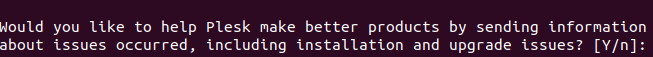 Ubuntu Plesk Installation